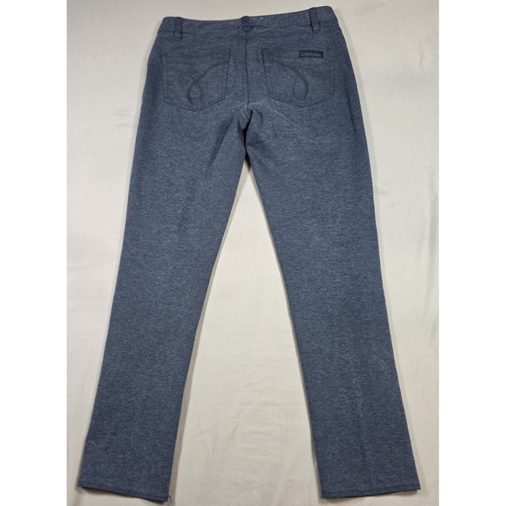 Calvin Klein Jeans Womens 8 Heather Gray Stretch Pants Slim Leg Work Office - Picture 10 of 15